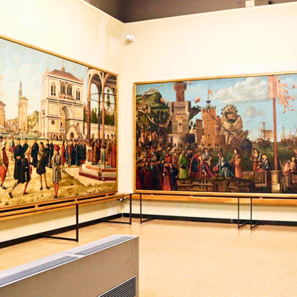 inside the Gallerie dell’Accademia in Venice