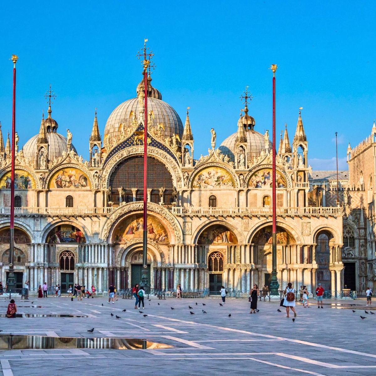 St. Mark’s Basilica in Venice on a sunny day