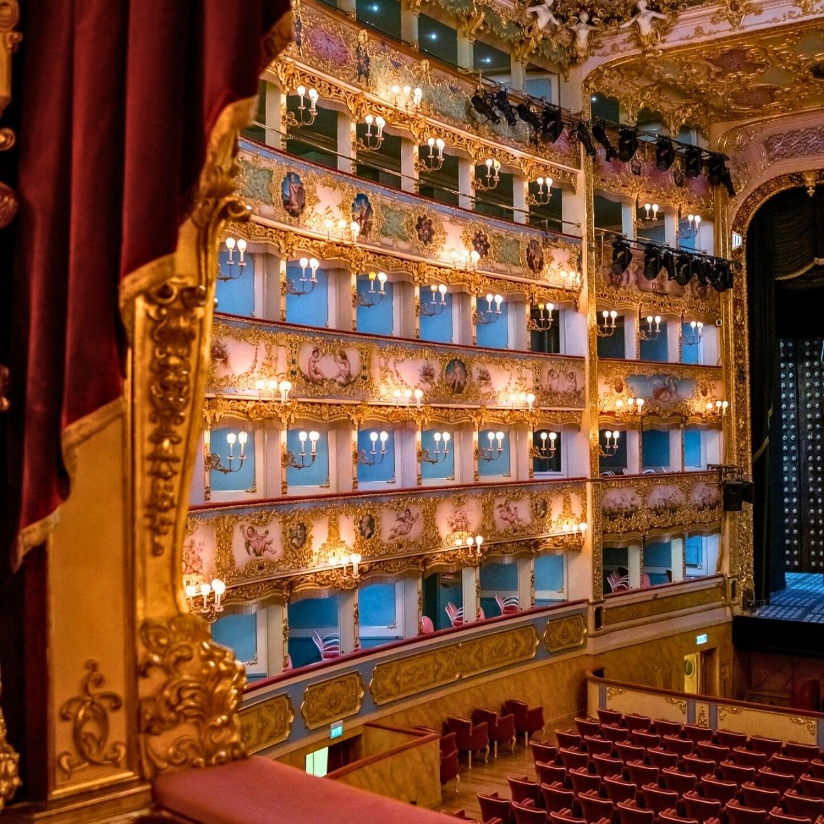 inside Teatro La Fenice in venice