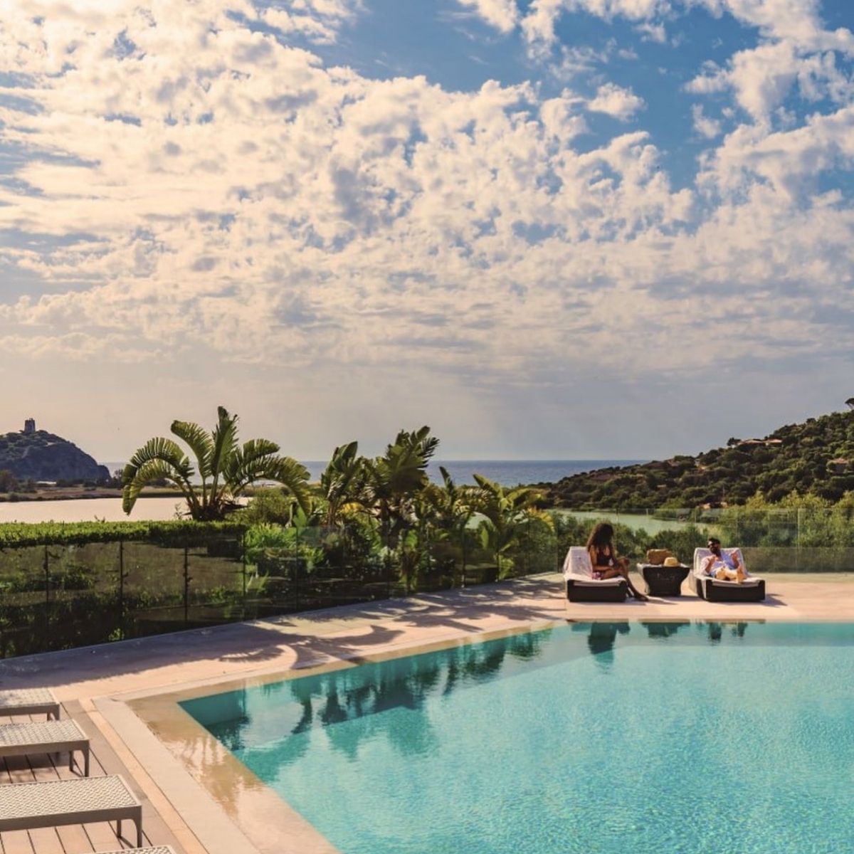 Conrad Chia Laguna Sardinia south coast family resort lagoon white dunes