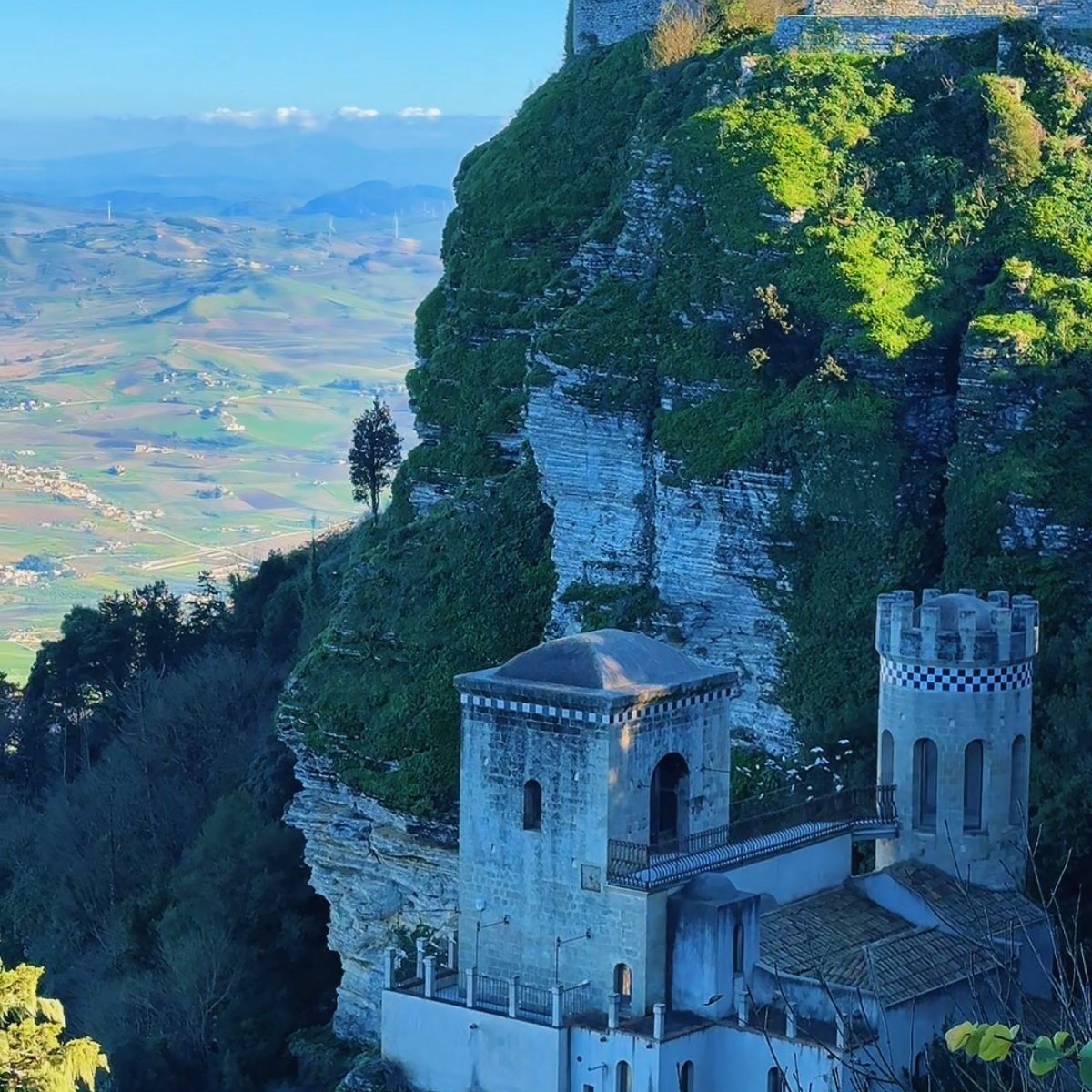 Castle of Venus in Erice — medieval Norman castle perched 750 meters above western Sicily's coast