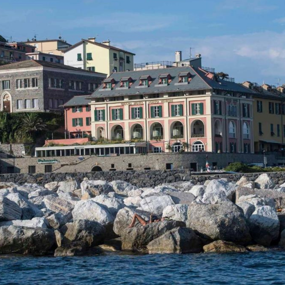 Colorful harbor and medieval village of Portovenere