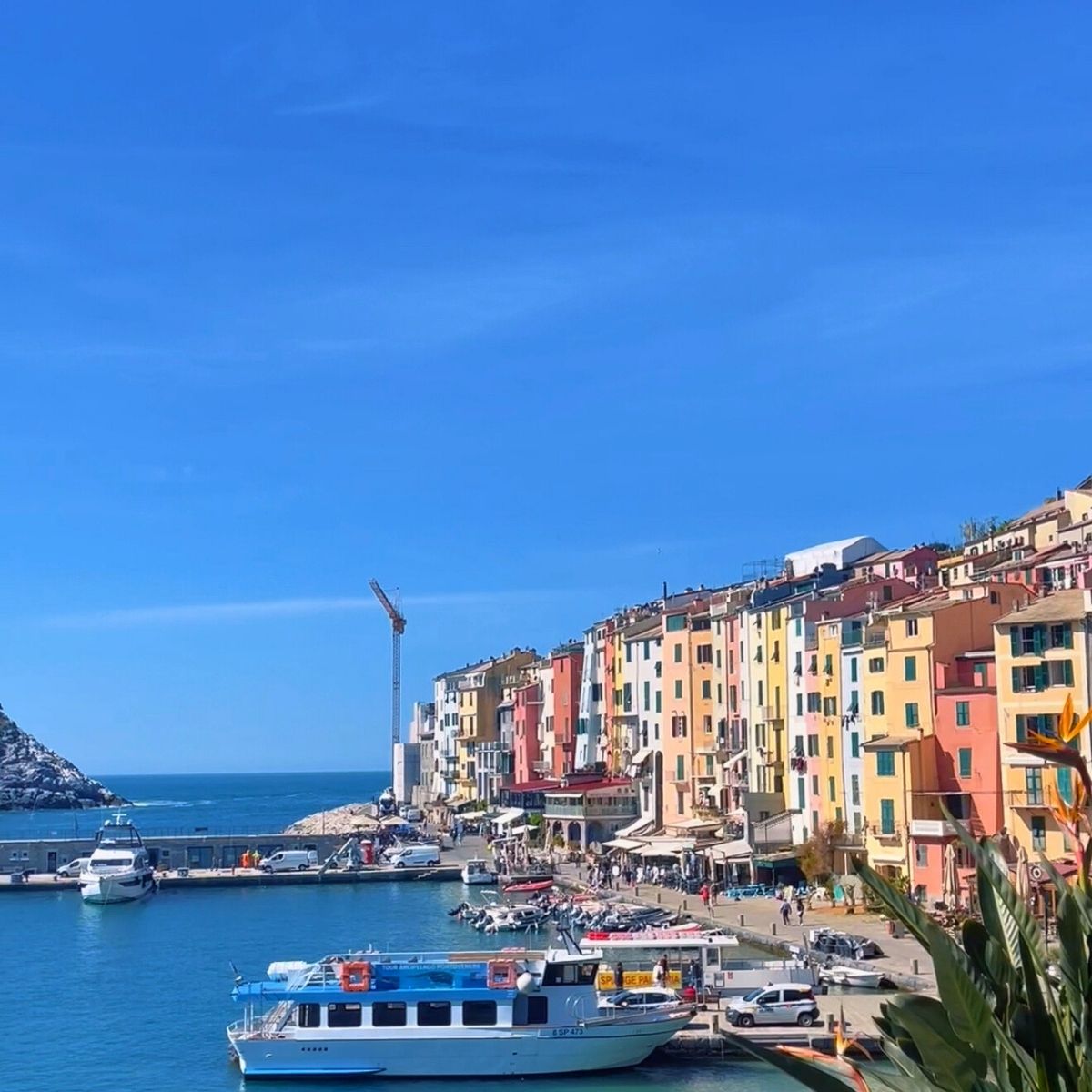 Grand Hotel Portovenere former monastery perched above Ligurian Sea harbor with Cinque Terre coastline views