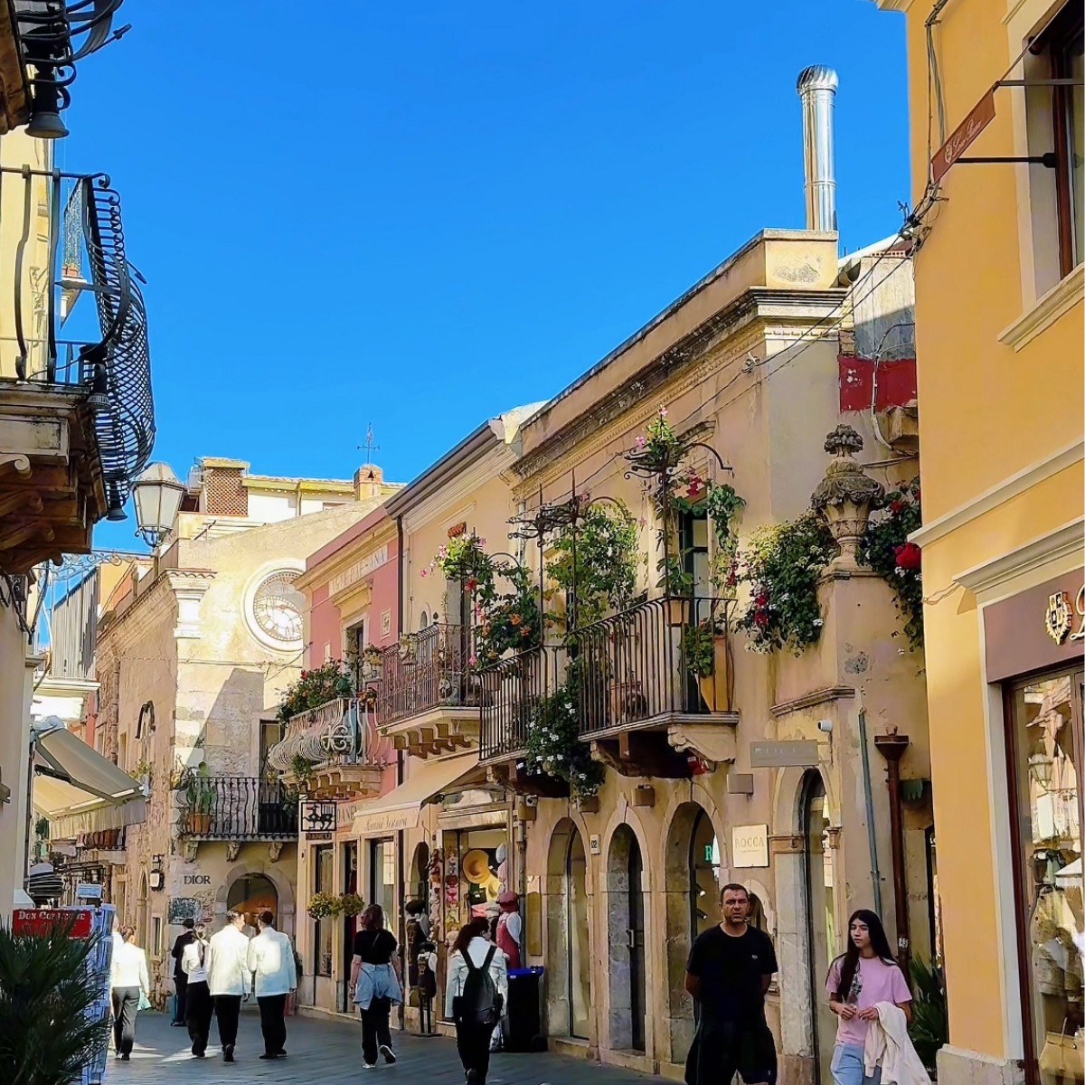 The Ancient Greek Theatre of Taormina with Mount Etna beyond