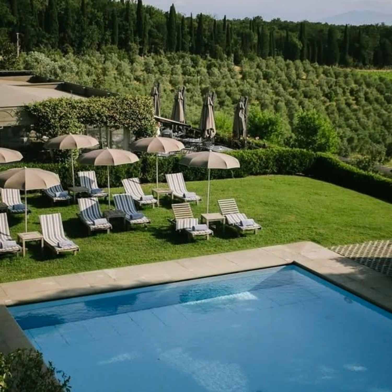 COMO Castello Del Nero, a 12th-century castle hotel in the Chianti hills south of Florence