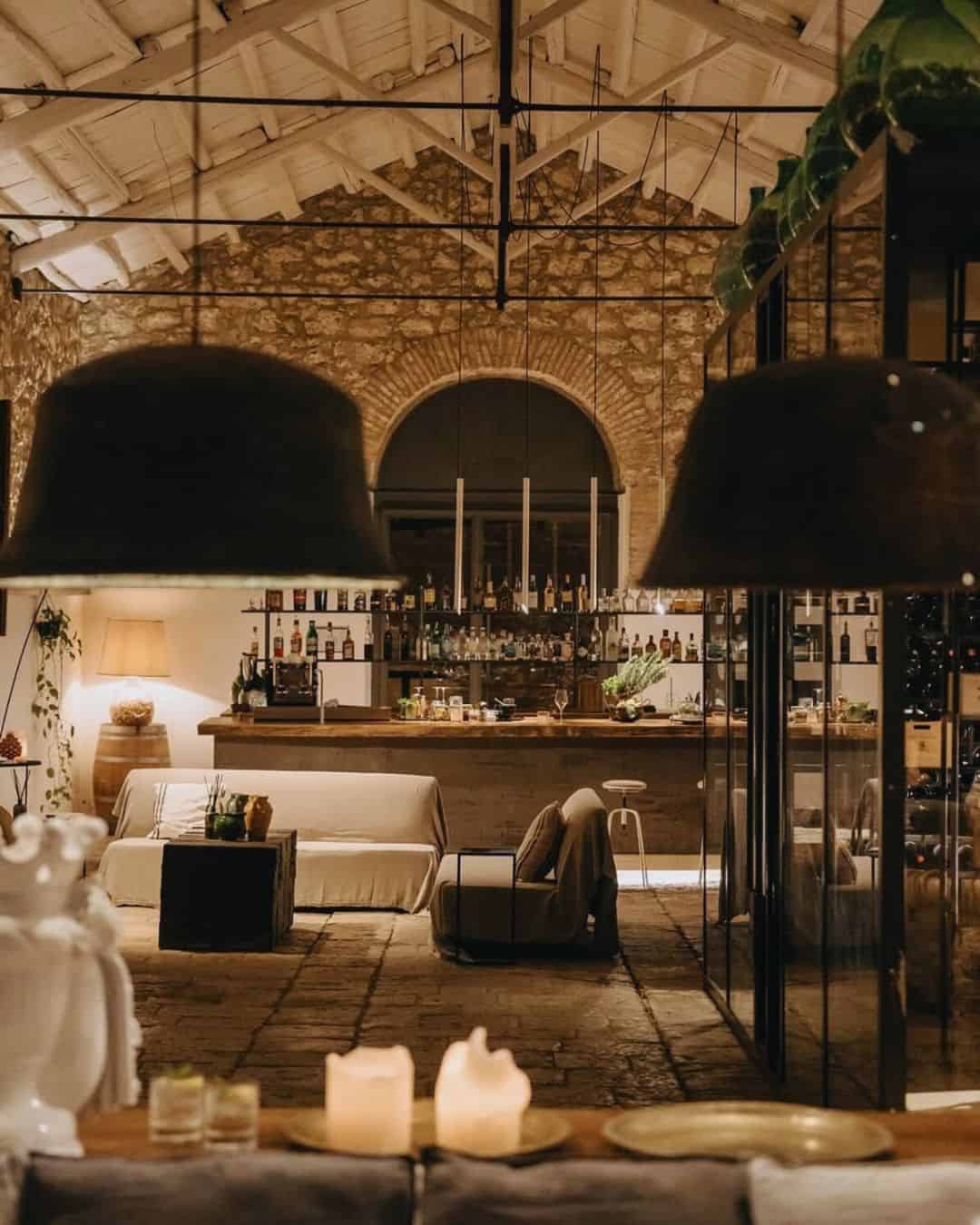 Susafa historic agricultural estate hotel in Sicily Madonie mountains with golden fall fields